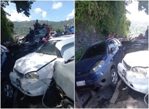 Tres lesionados y un muerto dejó Choque múltiple en la ARC