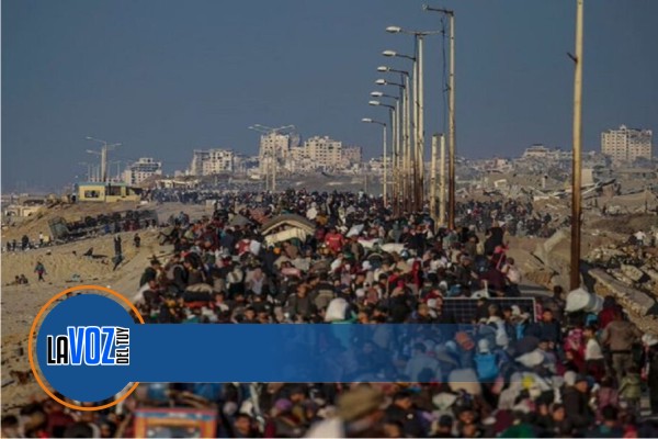 Desplazados palestinos comenzaron a regresar al norte de Gaza - La Voz ...