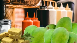 Mango verde aliñado