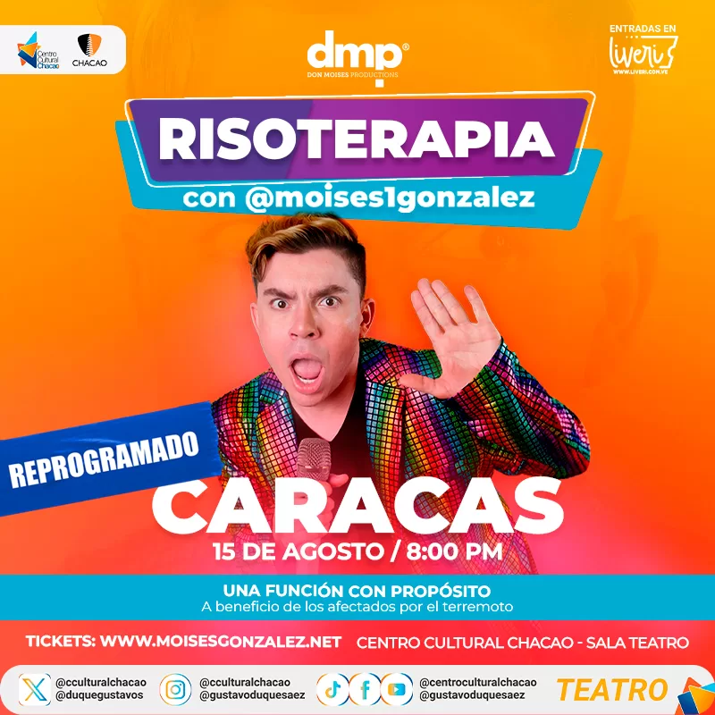 RISOTERAPIA CENTRO CULTURAL CHACAO AGOSTO 2026