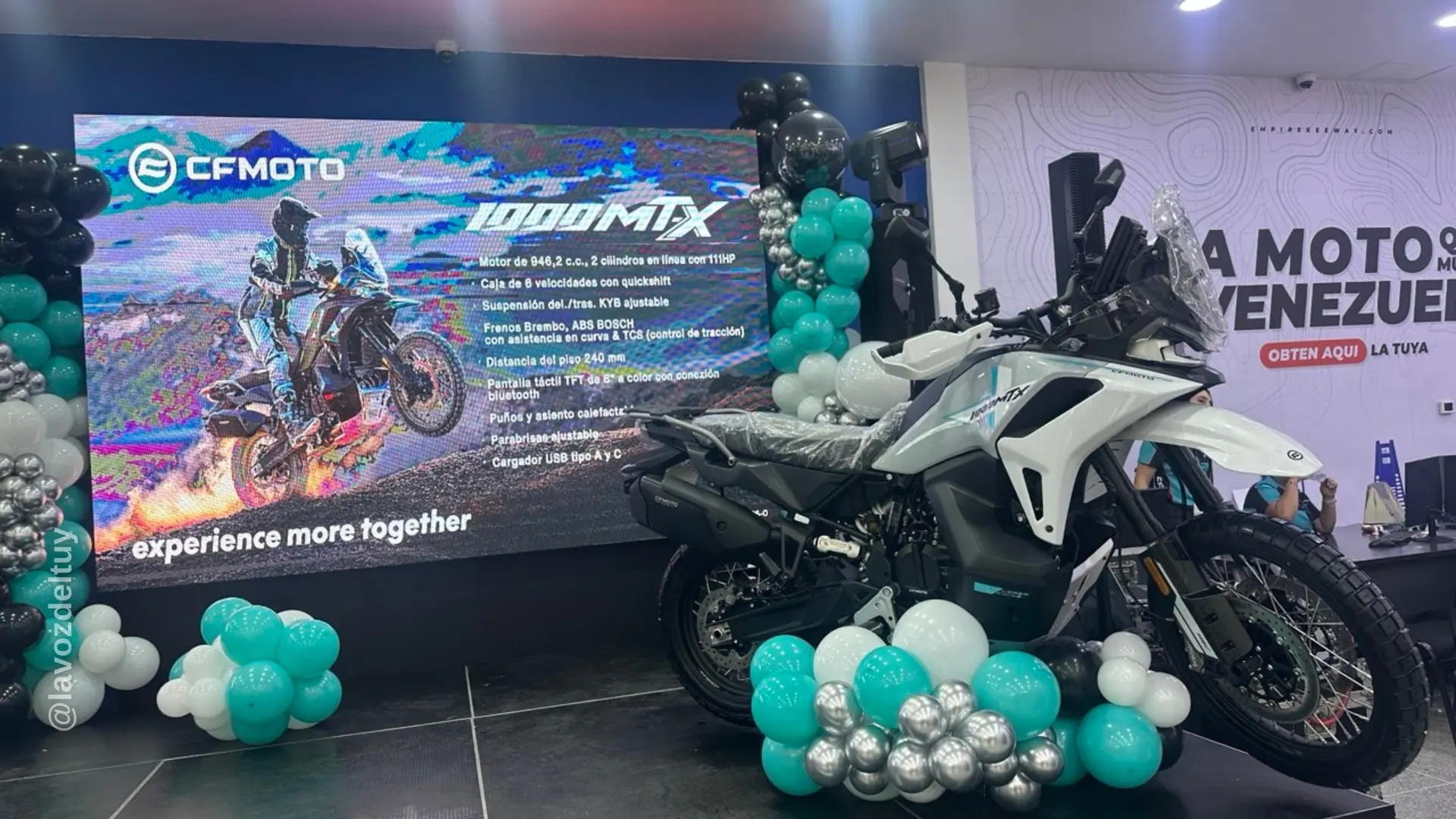 CFMOTO Venezuela rompe esquemas con el lanzamiento de la 1000MT-X como su moto insignia de aventura